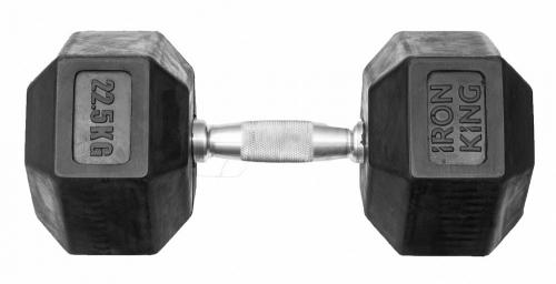 Гантель гексагональная 22,5 кг IK IRON KING Айрон Кинг - Екатеринбургспорт ру спорттовары в Екатеринбурге