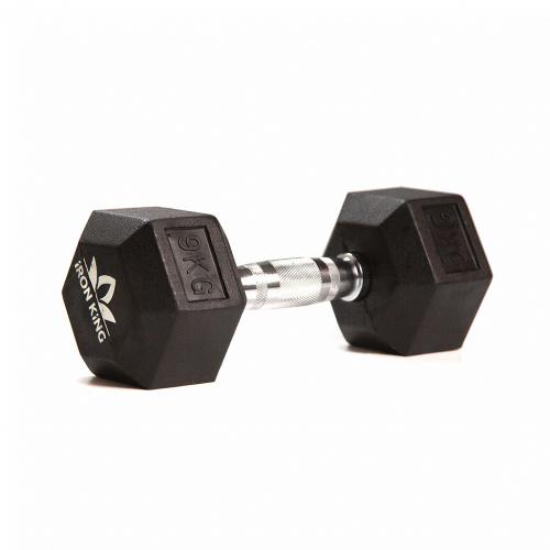 Гантель гексагональная 9 кг IK CR65 IRON KING Айрон Кинг - Екатеринбургспорт ру спорттовары в Екатеринбурге