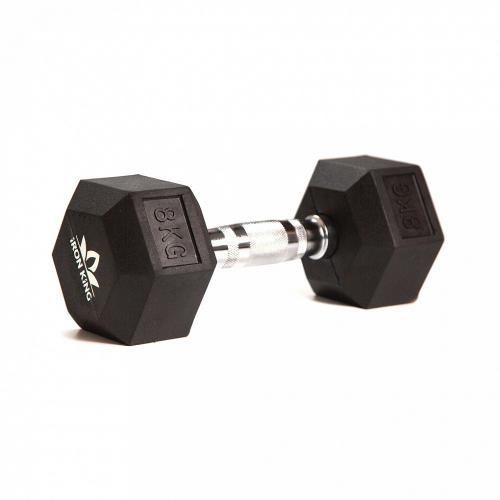 Гантель гексагональная 8 кг IK IRON KING Айрон Кинг - Екатеринбургспорт ру спорттовары в Екатеринбурге