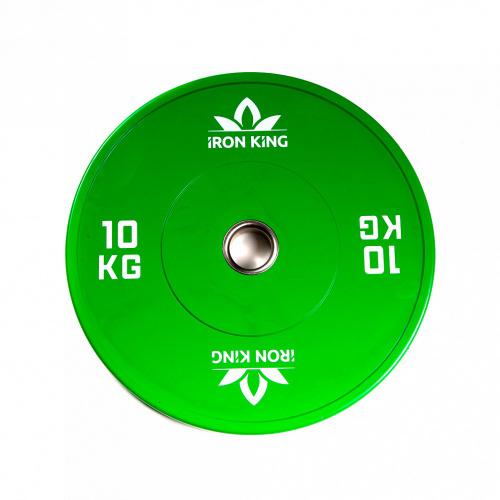 Диск бамперный 10 кг для функционального тренинга Стальная втулка ДКЧ10 IRON KING Айрон Кинг - Екатеринбургспорт ру спорттовары в Екатеринбурге
