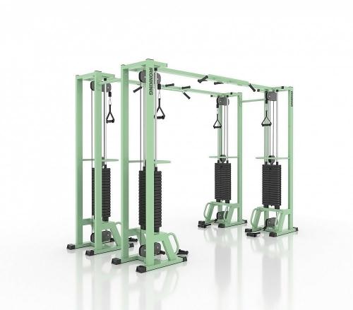 Реабилитационный кинезотренажер спортдоставка IRON KING Айрон Кинг Кроссовер сдвоенный IK 19 - Екатеринбургспорт ру спорттовары в Екатеринбурге