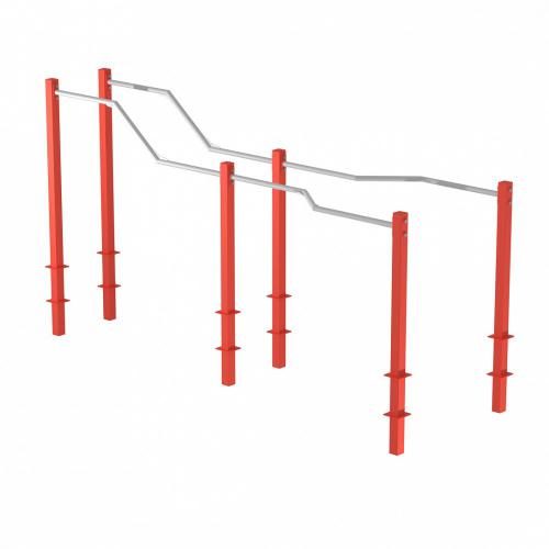 Уличный тренажер IRON KING Айрон Кинг S608 Брусья разноуровневые - Екатеринбургспорт ру спорттовары в Екатеринбурге