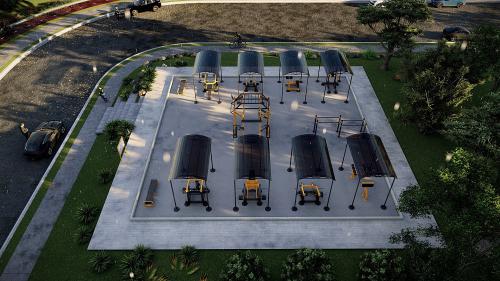 Готовый проект спортивной площадки 16х16м IRON KING Айрон Кинг - Екатеринбургспорт ру спорттовары в Екатеринбурге