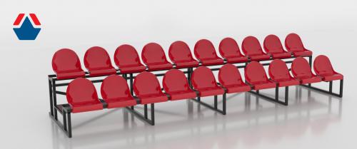 Трибуна сборно-разборная 2-х рядная на 20 мест (без навеса) - Екатеринбургспорт ру спорттовары в Екатеринбурге