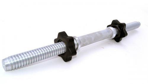 Гриф гантельный 25 мм длина 45 см 1,8 кг рифление цвет серебро IRON KING Айрон Кинг - Екатеринбургспорт ру спорттовары в Екатеринбурге