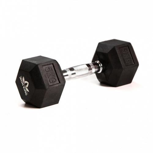 Гантель гексагональная 5 кг IK CR61 IRON KING Айрон Кинг - Екатеринбургспорт ру спорттовары в Екатеринбурге