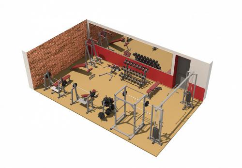 Тренажерный зал 43 м IRON KING Айрон Кинг готовый тренажерный зал под ключ узси - Екатеринбургспорт ру спорттовары в Екатеринбурге