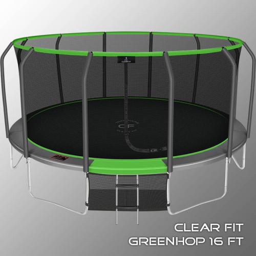 Каркасный батут Clear Fit GreenHop 16Ft спортдоставка - Екатеринбургспорт ру спорттовары в Екатеринбурге