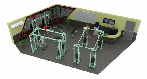 Комплект KINEO Базис IRON KING Айрон Кинг готовый тренажерный зал под ключ uzsi - Екатеринбургспорт ру спорттовары в Екатеринбурге