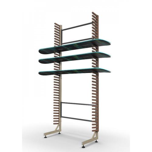 Стеллаж «Стандарт» СС-1 для сноубордов, односторонний - Екатеринбургспорт ру спорттовары в Екатеринбурге