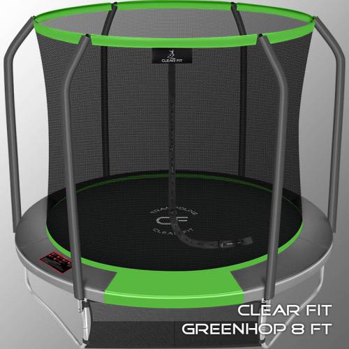 Каркасный батут Clear Fit GreenHop 8Ft спортдоставка - Екатеринбургспорт ру спорттовары в Екатеринбурге