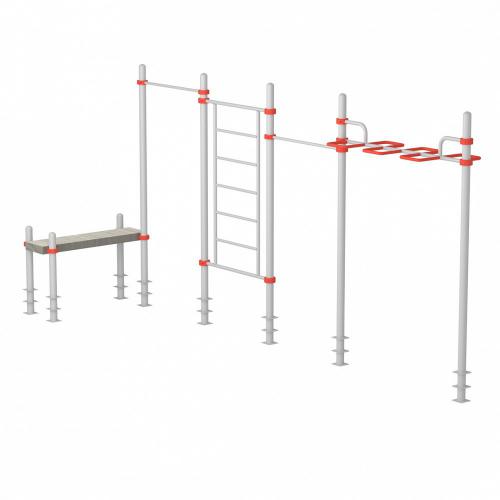 Уличный тренажер IRON KING Айрон Кинг S830 Комплекс с горизонтальной скамьей - Екатеринбургспорт ру спорттовары в Екатеринбурге