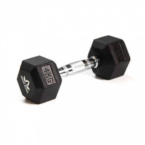 Гантель гексагональная 4 кг IK CR60 IRON KING Айрон Кинг - Екатеринбургспорт ру спорттовары в Екатеринбурге