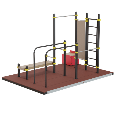 Уличный тренажер IRON KING Айрон Кинг S829 Мобильная площадка - Екатеринбургспорт ру спорттовары в Екатеринбурге