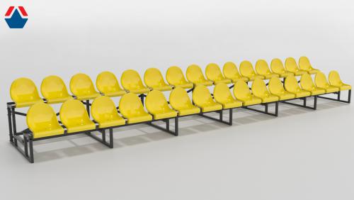 Трибуна сборно-разборная 2-х рядная на 30 мест (без навеса и ограждения) - Екатеринбургспорт ру спорттовары в Екатеринбурге