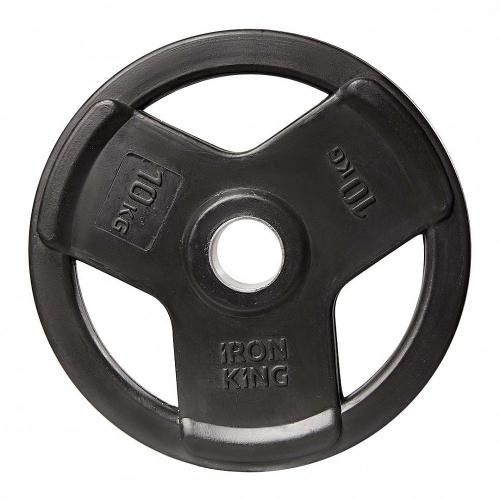 Диск обрезиненный с 3-мя хватами 10 кг. IRON KING Айрон Кинг - Екатеринбургспорт ру спорттовары в Екатеринбурге