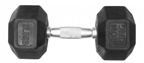 Гантель гексагональная 12,5 кг IK IRON KING Айрон Кинг - Екатеринбургспорт ру спорттовары в Екатеринбурге