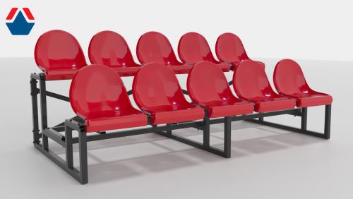 Трибуна сборно-разборная 2-х рядная на 10 мест (без навеса) - Екатеринбургспорт ру спорттовары в Екатеринбурге