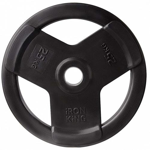 Диск обрезиненный с 3-мя хватами 25 кг IRON KING Айрон Кинг - Екатеринбургспорт ру спорттовары в Екатеринбурге