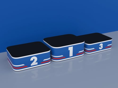 Пьедестал (ПРО) Матрешка 1012х612мм (закругленный) для награждения спортдоставка - Екатеринбургспорт ру спорттовары в Екатеринбурге