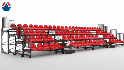 Трибуна телескопическая 4-х рядная на 84 места роспитспорт - Екатеринбургспорт ру спорттовары в Екатеринбурге