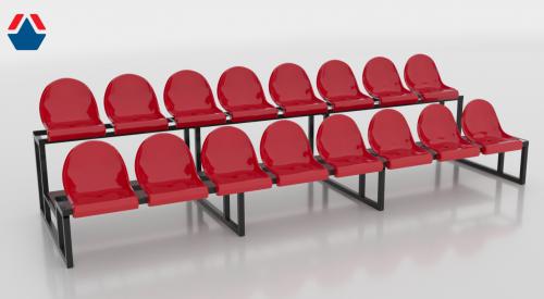 Трибуна сборно-разборная 2-х рядная на 16 мест (без навеса) - Екатеринбургспорт ру спорттовары в Екатеринбурге