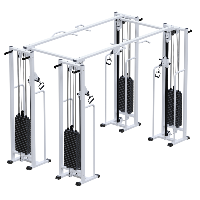 Профессиональный тренажер Потапова Двойной кроссовер на базе блочной рамы стек 4х100кг Sabirgym SG081.4*100*3499*1910*2400 для кинезитерапии vasil - Екатеринбургспорт ру спорттовары в Екатеринбурге