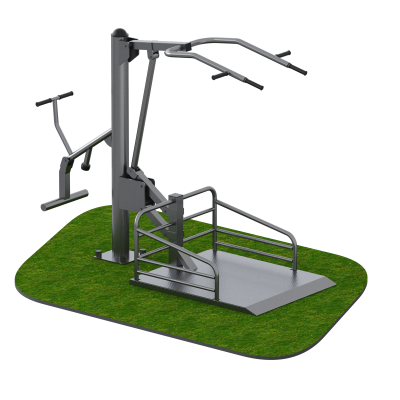 Реабилитационный тренажер для улицы Подтягивание и гиб колена Sabirgym SGINVAR013 - Екатеринбургспорт ру спорттовары в Екатеринбурге