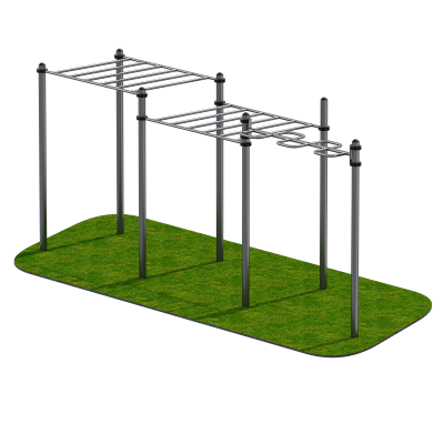 Уличный тренажер для инвалидов Двойной рукоход и змейка Sabirgym SGINVAR104 vasilgym - Екатеринбургспорт ру спорттовары в Екатеринбурге