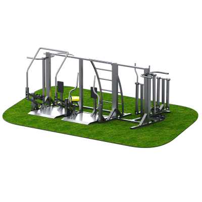 Уличный тренажерный комплекс на раме для реабилитации Sabirgym SGINVAR411 василжим - Екатеринбургспорт ру спорттовары в Екатеринбурге