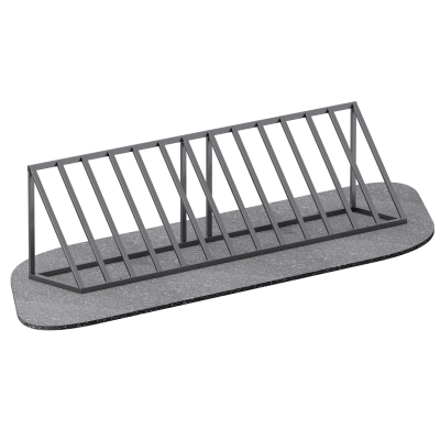 Велопарковка на 7 мест Sabirgym SGLS001.1 металлическая василжим - Екатеринбургспорт ру спорттовары в Екатеринбурге