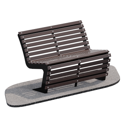 Скамейка парковая Пируэт (длина 1200мм) Sabirgym SGLS011.1 металлическая с влагостойким настилом s-dostavka - Екатеринбургспорт ру спорттовары в Екатеринбурге