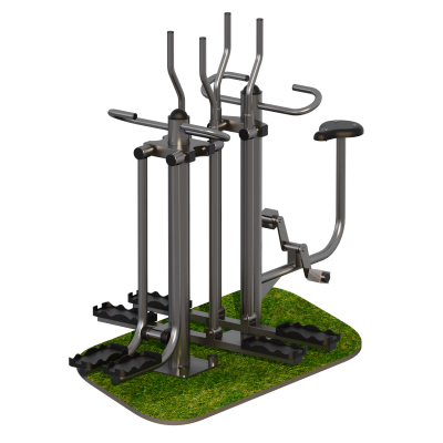 Тренажер для улицы Лыжник+Велосипед+Разведение ног Sabirgym SGMS044.1 - Екатеринбургспорт ру спорттовары в Екатеринбурге