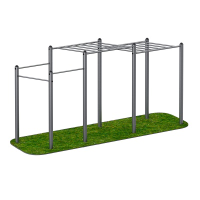 Рукоход двойной разноуровневый с турниками Sabirgym SGWOK015 s-dostavka - Екатеринбургспорт ру спорттовары в Екатеринбурге