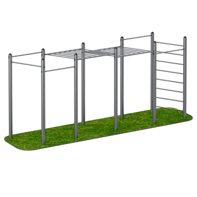 Рукоход двойной двухуровневый, 5 турников и шведская стенка Sabirgym SGWOK016.2 - Екатеринбургспорт ру спорттовары в Екатеринбурге