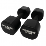 Набор термополиуретановых гантелей BRONZE GYM, 1-10 кг - 10 пар, шаг 1 кг бронзжим - Екатеринбургспорт ру спорттовары в Екатеринбурге
