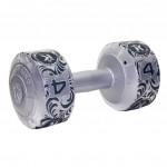 Гантель виниловая 4 кг ( серебристый металлик) IRON KING Айрон Кинг - Екатеринбургспорт ру спорттовары в Екатеринбурге