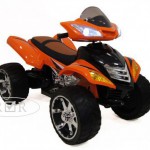 Детский электроквадроцикл E005KX оранжевый (кожа) - Екатеринбургcпорт спортивный магазин рушим цены для Вас