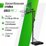   UNIX Line B-Stand-PVC 44"x30" R45 H230-305  BSTS305_44PVCBK   vasil -     