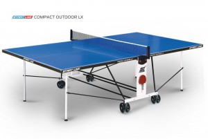 Стол теннисный Start Line Compact-2 LX Всепогодный Синий 6044-1 s-dostavka - Екатеринбургспорт ру спорттовары в Екатеринбурге