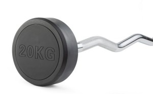 Штанга неразборная обрезиненная 20 кг. Изогнутый гриф. VictoryFit VF-DX5200 - Екатеринбургспорт ру спорттовары в Екатеринбурге