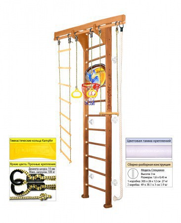   Kampfer Wooden Ladder Wall Basketball Shield s-dostavka - c      